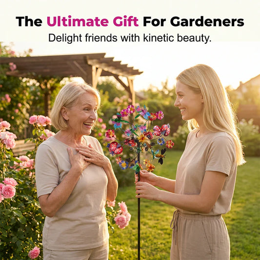 🌸 Spring Sale 40% OFF 💨 🎡 Solar-Powered Wind Spinner for Garden Norvantar