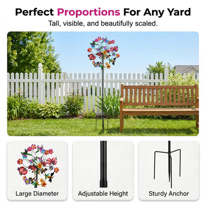 🌸 Spring Sale 40% OFF 💨 🎡 Solar-Powered Wind Spinner for Garden Norvantar
